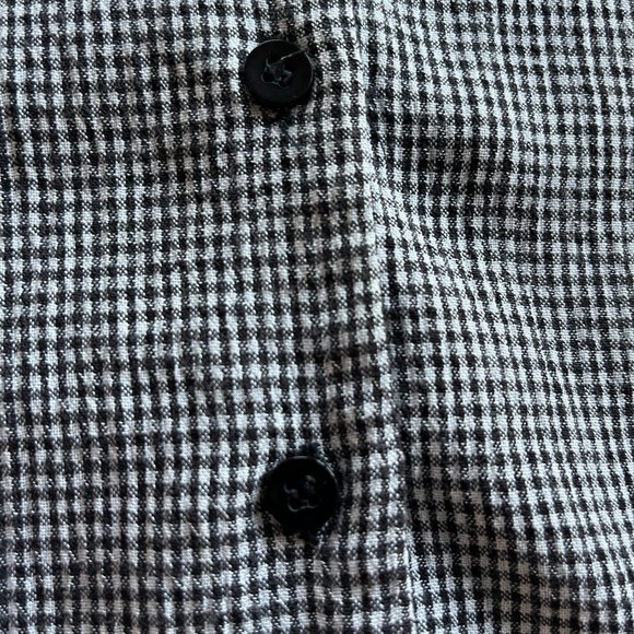 Nancy G: Vintage checkered 2 piece maxi summer dress/short sleeve shirt set - Picture 11 of 11